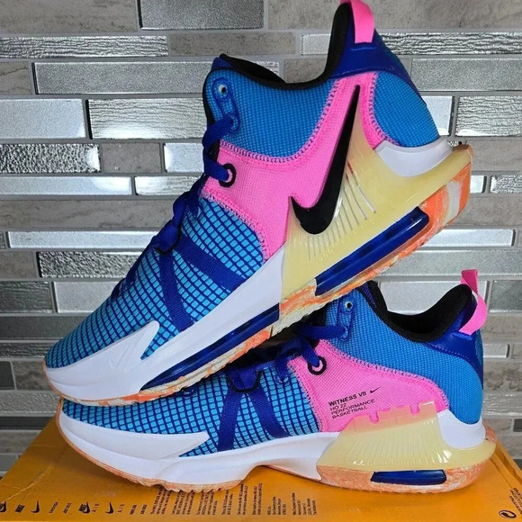 Nike Other - Nike LeBron Witness 7 Hyper Royal Pink Basketball Shoes XR125 Mens Size 12.0